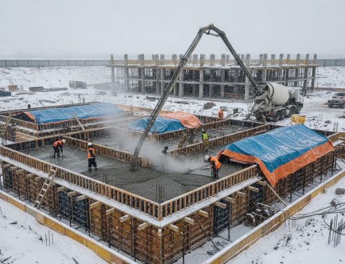 Зимнее бетонирование: как заливать бетон в мороз и какие добавки нужны